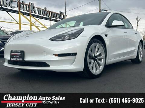 2022 Tesla Model 3 for sale at CHAMPION AUTO SALES OF JERSEY CITY in Jersey City NJ