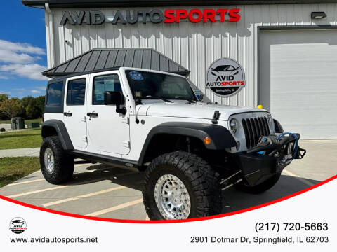 2018 Jeep Wrangler JK Unlimited for sale at AVID AUTOSPORTS in Springfield IL