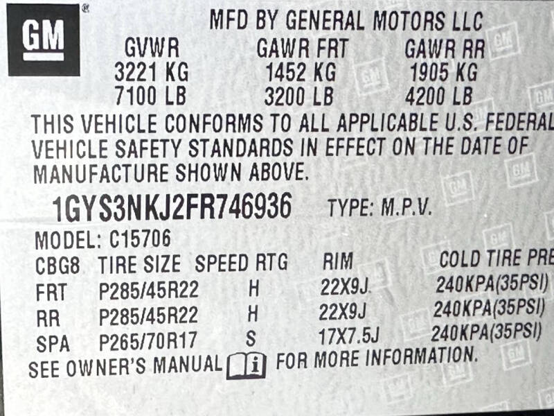 2015 Cadillac Escalade Premium