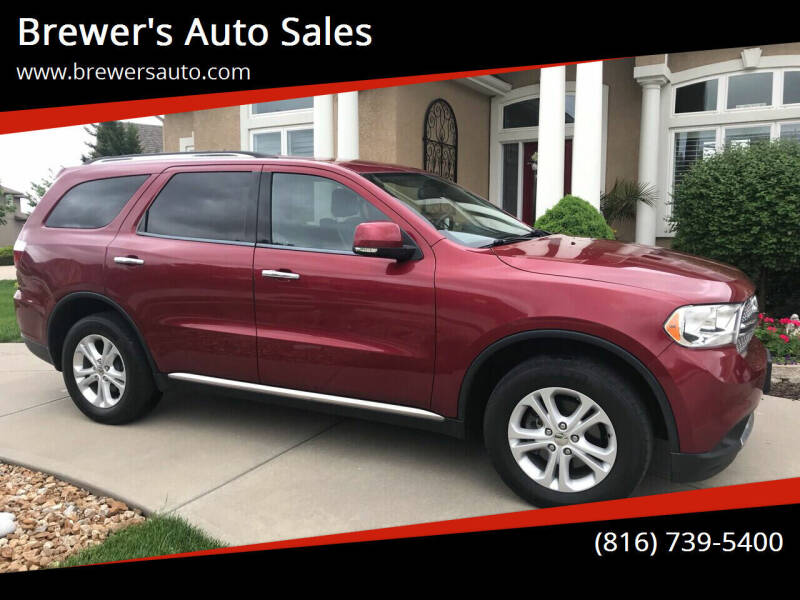 2013 Dodge Durango for sale at Brewer's Auto Sales in Greenwood MO