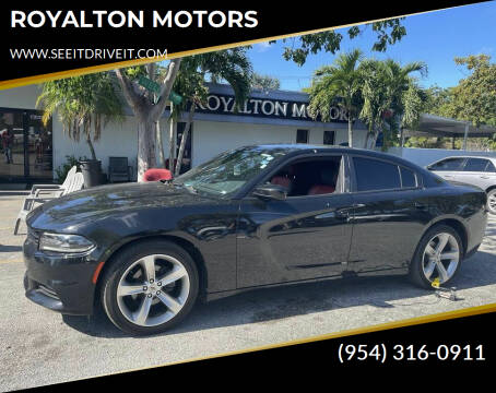 2015 Dodge Charger for sale at ROYALTON MOTORS in Plantation FL