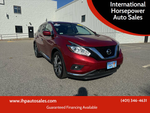 2018 Nissan Murano for sale at International Horsepower Auto Sales in Warwick RI