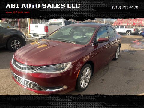 2015 Chrysler 200 for sale at AB1 AUTO SALES LLC in Detroit MI