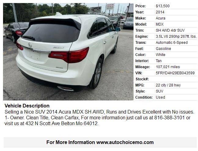 2014 Acura MDX SH-AWD