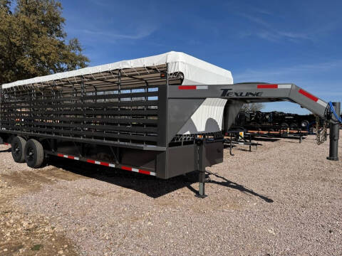 2024 TEXLINE - LIVESTOCK TRAILER - 6'8 X 24 for sale at LJD Sales in Lampasas TX