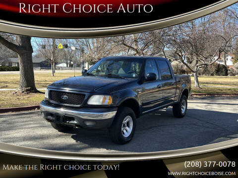2001 Ford F-150 for sale at Right Choice Auto in Boise ID