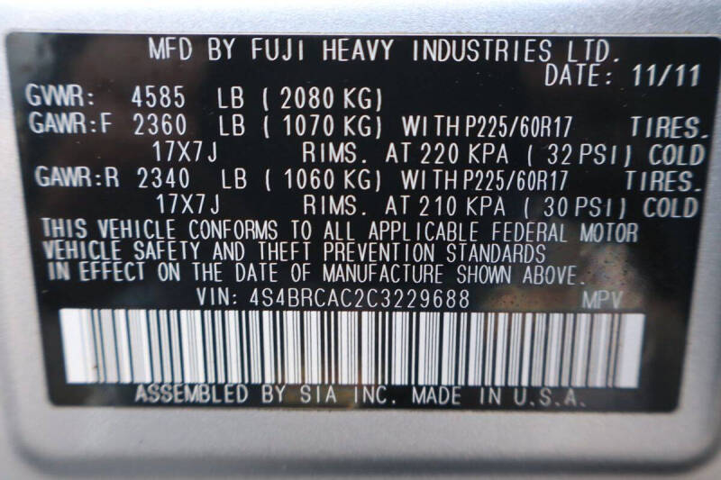 2012 Subaru Outback 2.5i