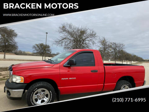 2004 Dodge Ram 1500 for sale at BRACKEN MOTORS in San Antonio TX