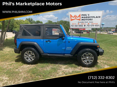 2010 Jeep Wrangler for sale at Phil's Marketplace Motors in Arnolds Park IA