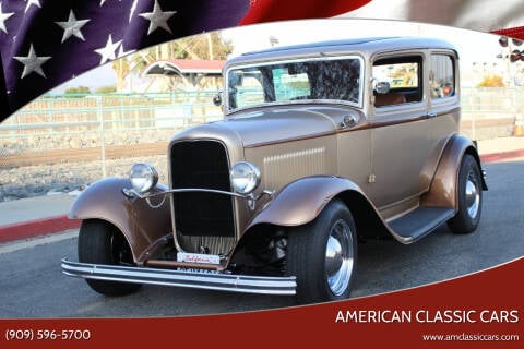 1932 Ford SEDAN for sale at American Classic Cars in La Verne CA