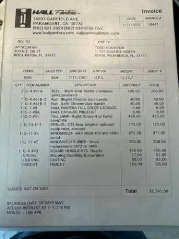 1972 De Tomaso Pantera