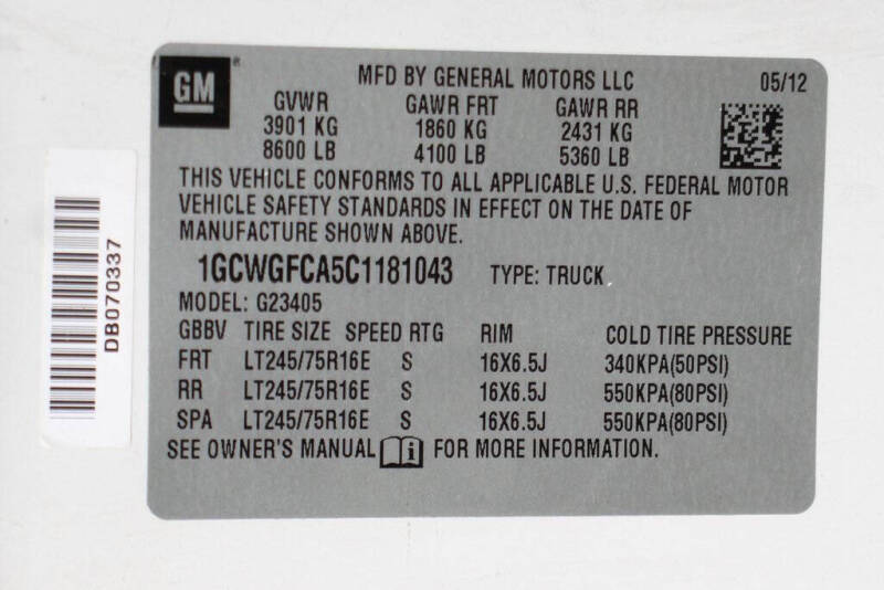 2012 Chevrolet Express 2500