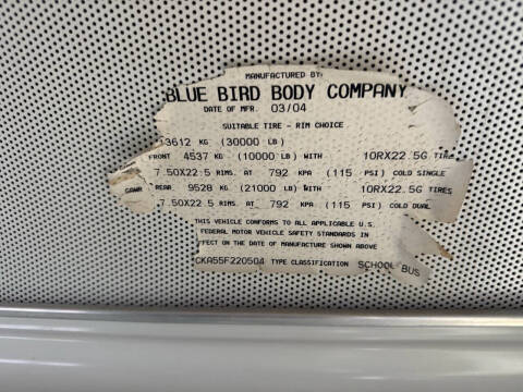 2005 Blue Bird Vision