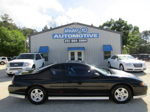 2003 Chevrolet Monte Carlo for sale at Under 10 Automotive in Robertsdale AL