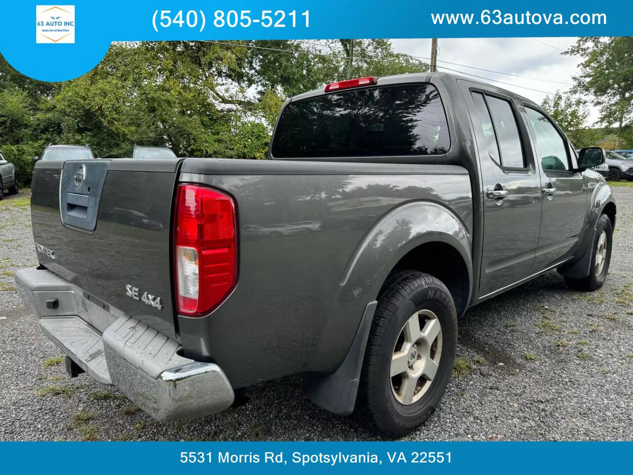 2007 Nissan Frontier for sale at 63 Auto Inc in Spotsylvania, VA