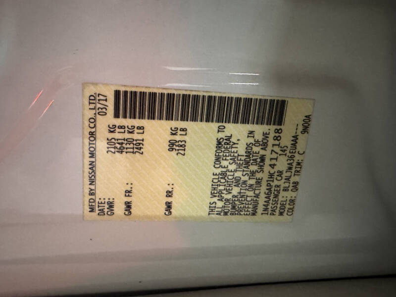 2017 Nissan Maxima 3.5 SV