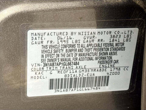 2016 Nissan Sentra S