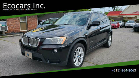 2011 BMW X3 for sale at Ecocars Inc. in Nashville TN