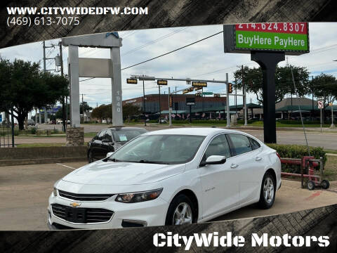 2016 Chevrolet Malibu for sale at CityWide Motors in Garland TX