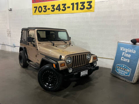 1999 Jeep Wrangler for sale at Virginia Fine Cars in Chantilly VA