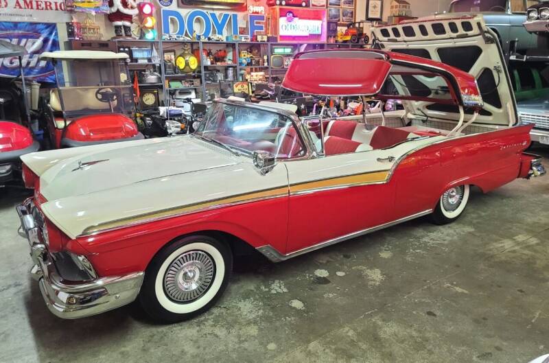 1957 Ford Fairlane 500 Skyliner Retracta for sale at MILFORD AUTO SALES INC in Hopedale MA