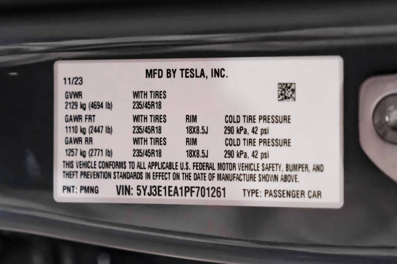 2023 Tesla Model 3