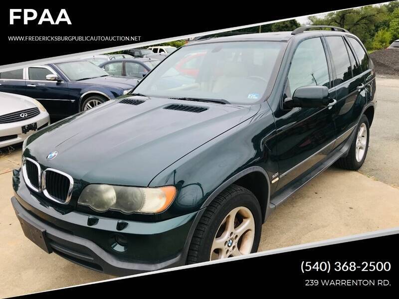 2001 BMW X5 for sale at FPAA in Fredericksburg VA