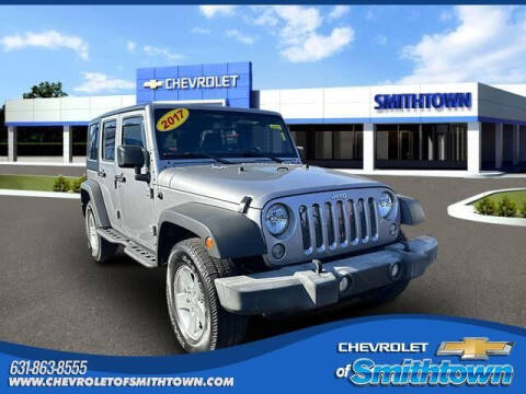 2017 Jeep Wrangler Unlimited for sale at CHEVROLET OF SMITHTOWN in Saint James NY