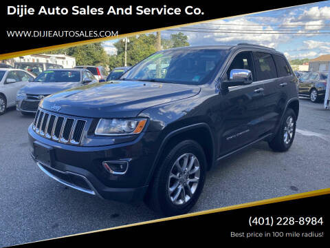 2016 Jeep Grand Cherokee for sale at Dijie Auto Sales and Service Co. in Johnston RI