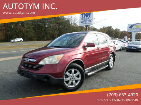 2009 Honda CR-V for sale at AUTOTYM INC. in Fredericksburg VA