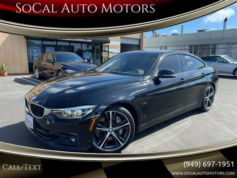 2018 BMW 4 Series for sale at SoCal Auto Motors in Costa Mesa CA