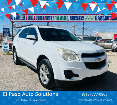 2013 Chevrolet Equinox for sale at El Paso Auto Solutions in El Paso TX