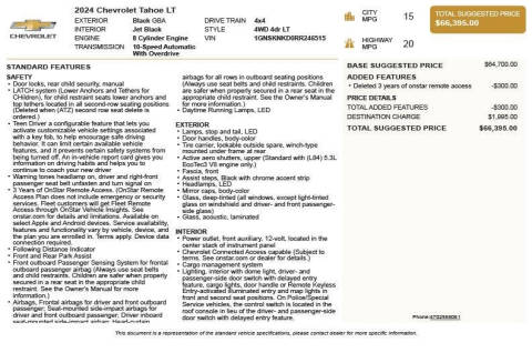 2024 Chevrolet Tahoe LT