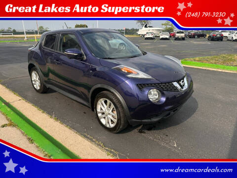 2015 Nissan JUKE for sale at Great Lakes Auto Superstore in Waterford Township MI