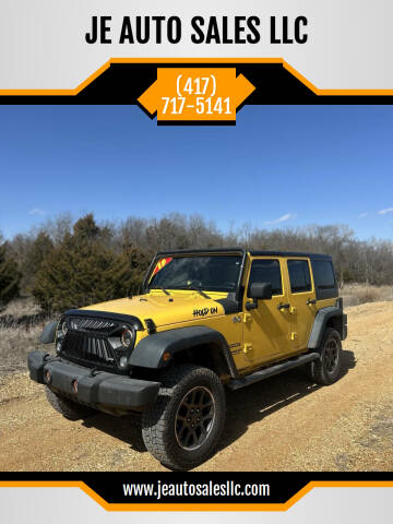 2015 Jeep Wrangler Unlimited for sale at JE AUTO SALES LLC in Webb City MO