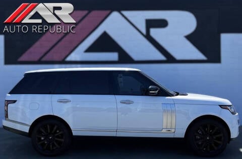 2014 Land Rover Range Rover for sale at Auto Republic Fullerton in Fullerton CA