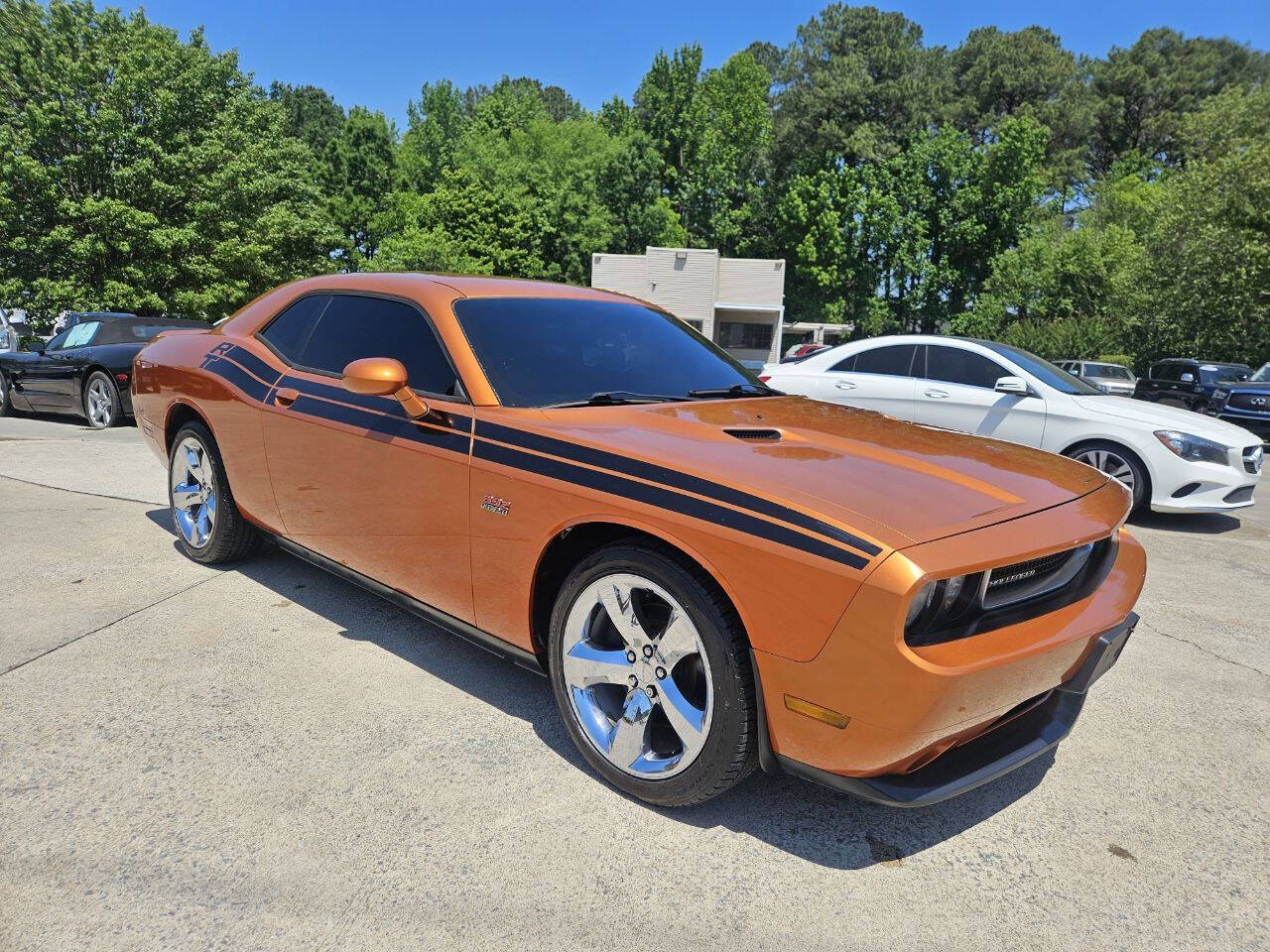 Orange 2011 Dodge Challenger R/T R/T 2dr Coupe 1