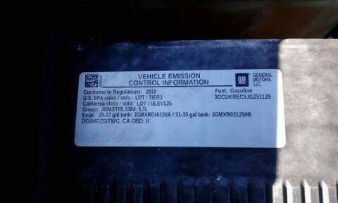 2018 Chevrolet Silverado 1500