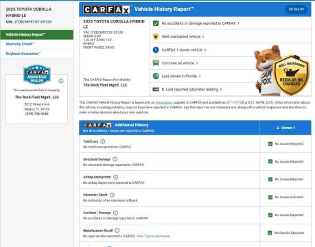 2025 Toyota Corolla Hybrid LE