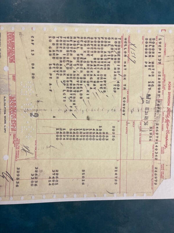 1956 Ford Thunderbird