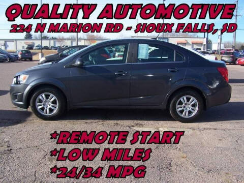 2013 Chevrolet Sonic for sale at Quality Automotive in Sioux Falls SD