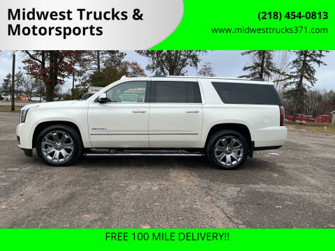 2015 GMC Yukon XL for sale at Midwest Trucks & Motorsports in Merrifield MN