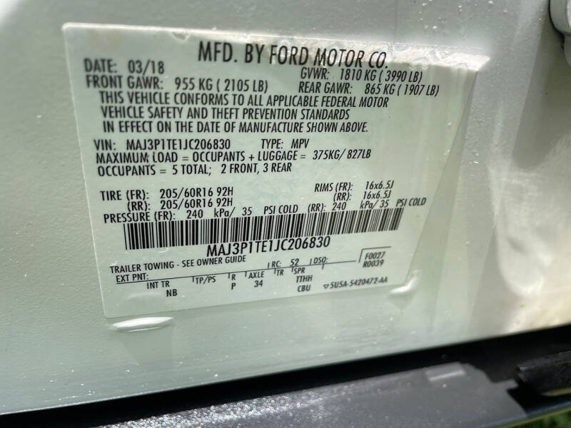 2018 Ford EcoSport SE