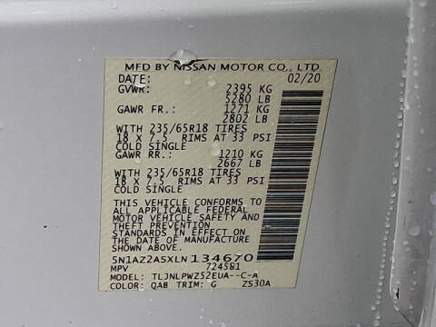 2020 Nissan Murano S