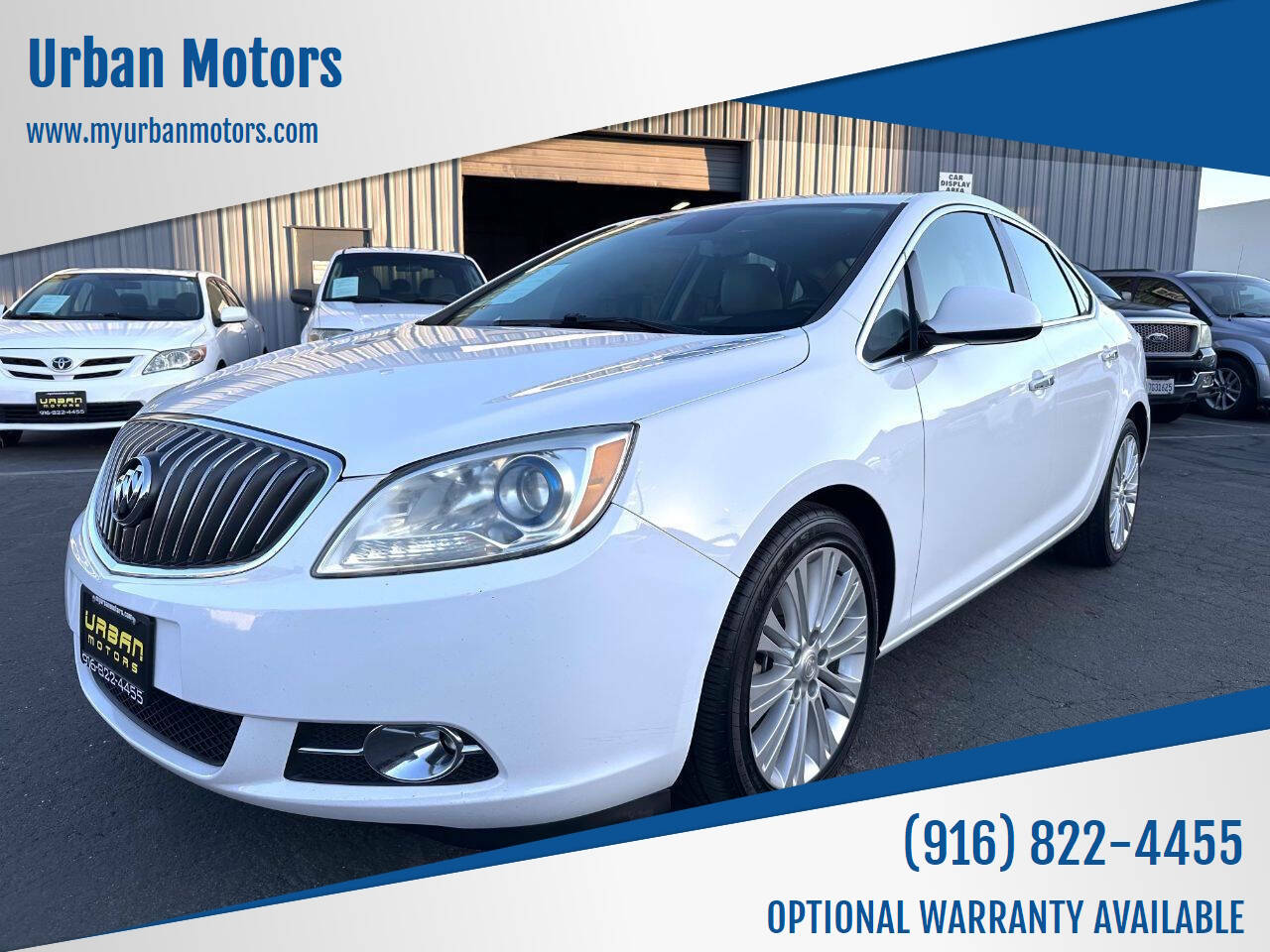 White 2014 Buick Verano Sedan Front-Wheel Drive 6-Speed Automatic