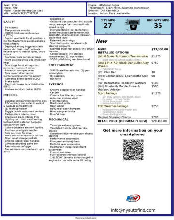 2012 MINI Cooper Hardtop S