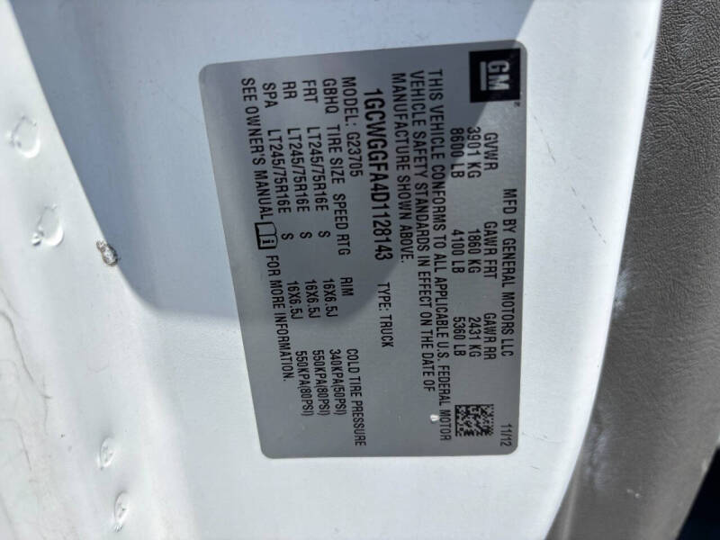 2013 Chevrolet Express 2500