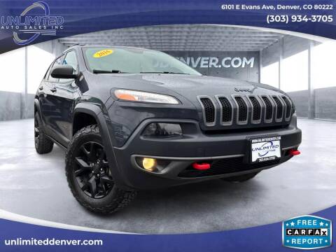 2016 Jeep Cherokee for sale at Unlimited Auto Sales in Denver CO