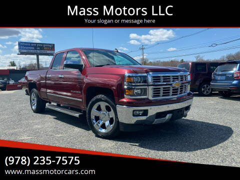 2015 Chevrolet Silverado 1500 for sale at Mass Motors LLC in Worcester MA