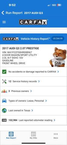2017 Audi Q3 2.0T Prestige